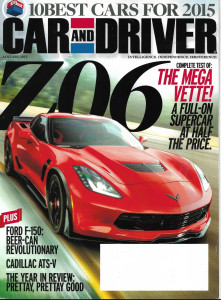 CAR & DRIVER 2015 JAN - FORD F150, CADILLAC ATS-V, MEGA VETTE TEST, TAHOE LTZ